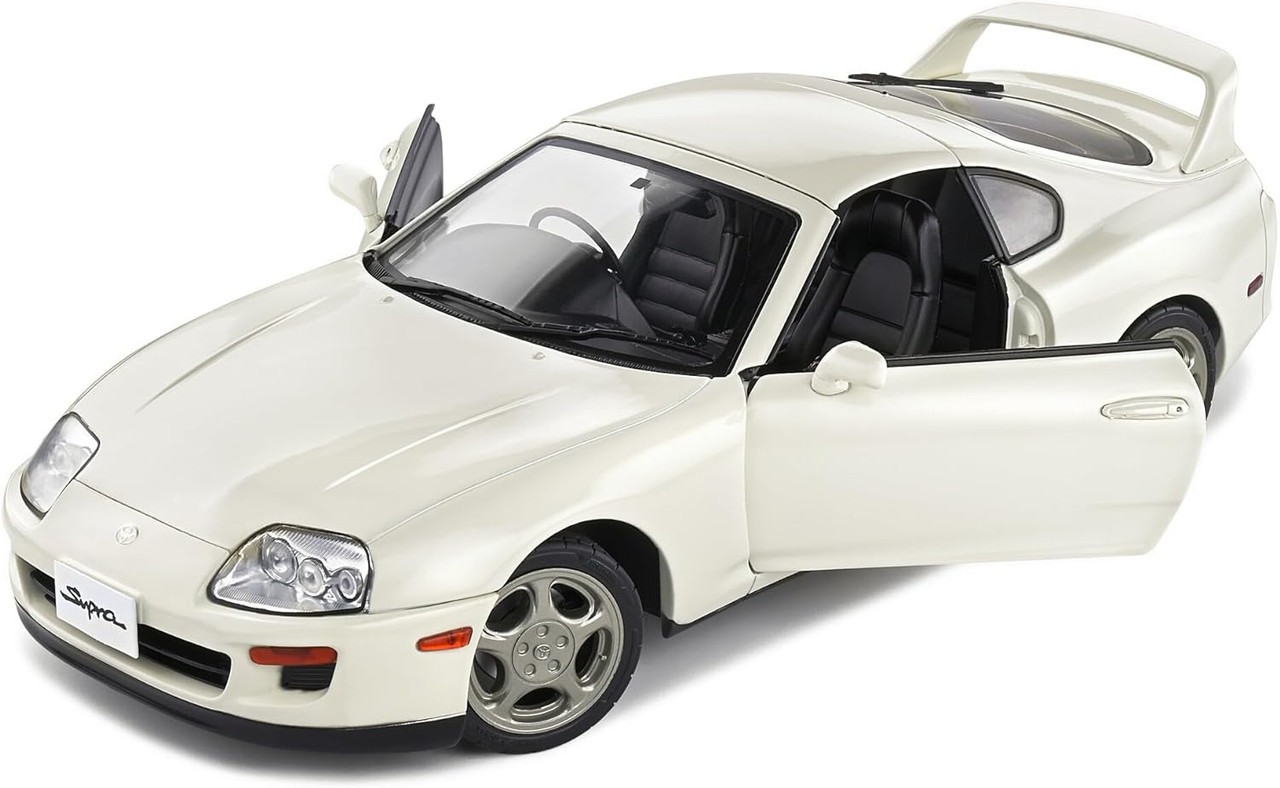 1993 Toyota Supra Mk4 (A80) Targa Roof RHD (Right Hand Drive) - Super White - 1:18 Diecast Model Car by Solido