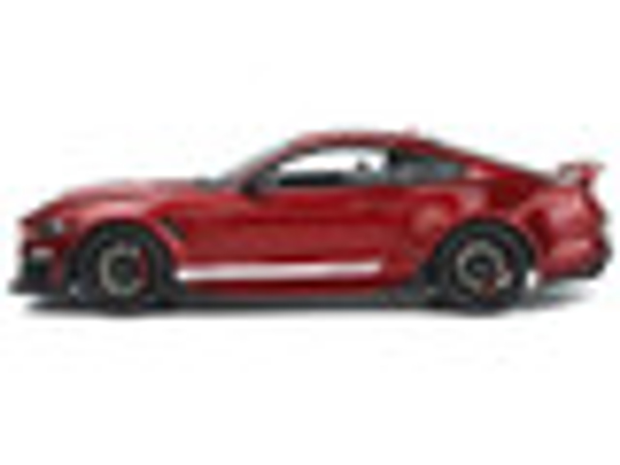 2021 Shelby Super Snake Coupe - Red Metallic with White Stripes - 1:18 Model Car by GT Spirit