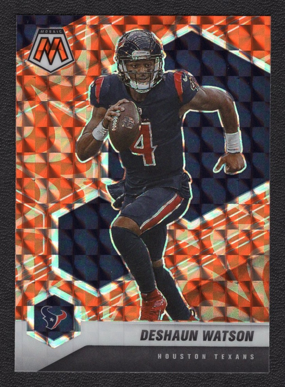 2021 Panini Mosaic #85 Deshaun Watson Orange Reactive Prizm