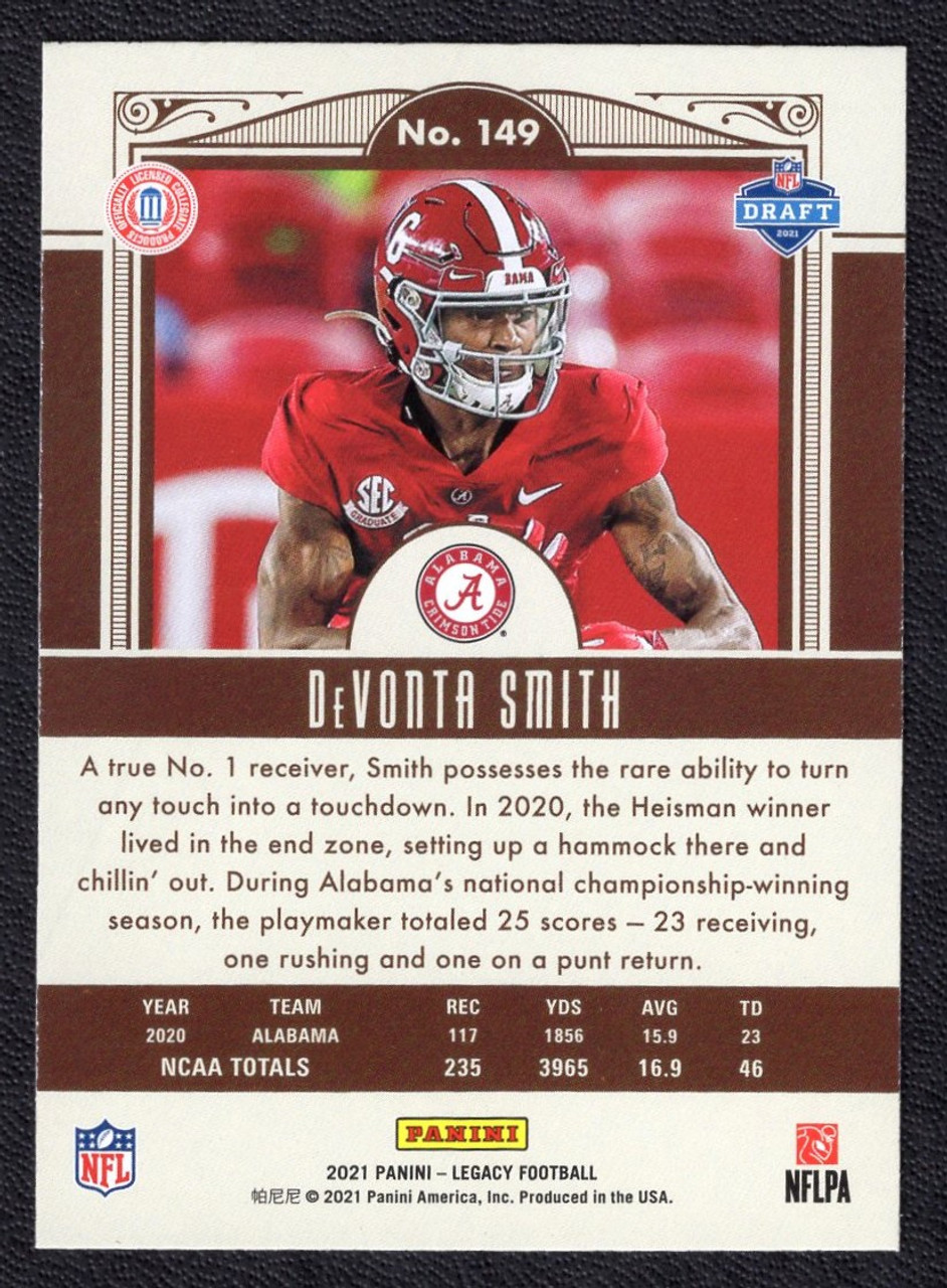 2021 Panini Legacy #149 DeVonta Smith Rookie/RC