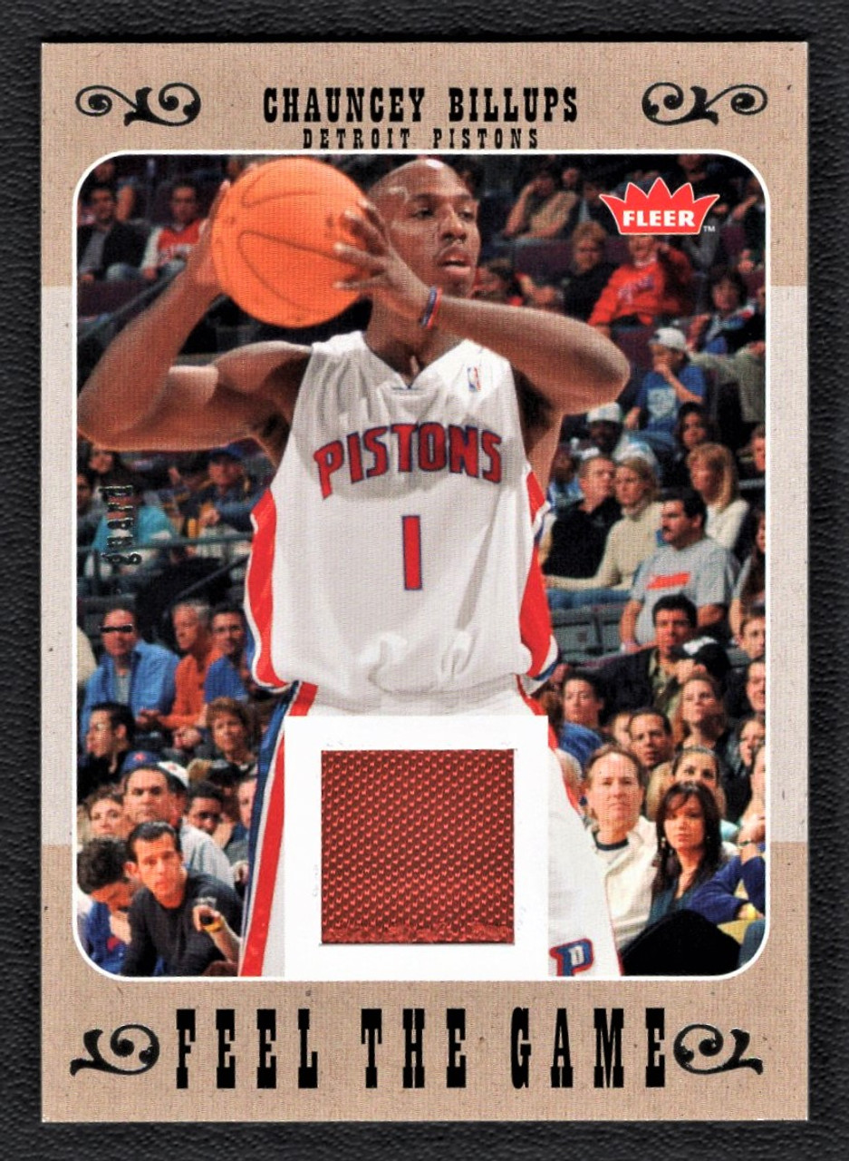 2007/08 Fleer #FG-CB Chauncey Billups Feel The Game Game Worn Jersey Relic