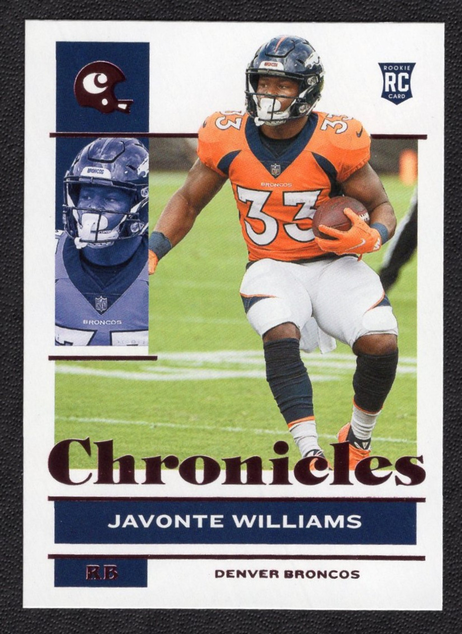 2021 Panini Chronicles #31 Javonte Williams Pink Foil Rookie/RC