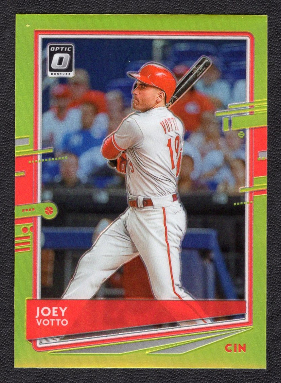 2020 Panini Donruss Optic #110 Joey Votto Lime Green Prizm 