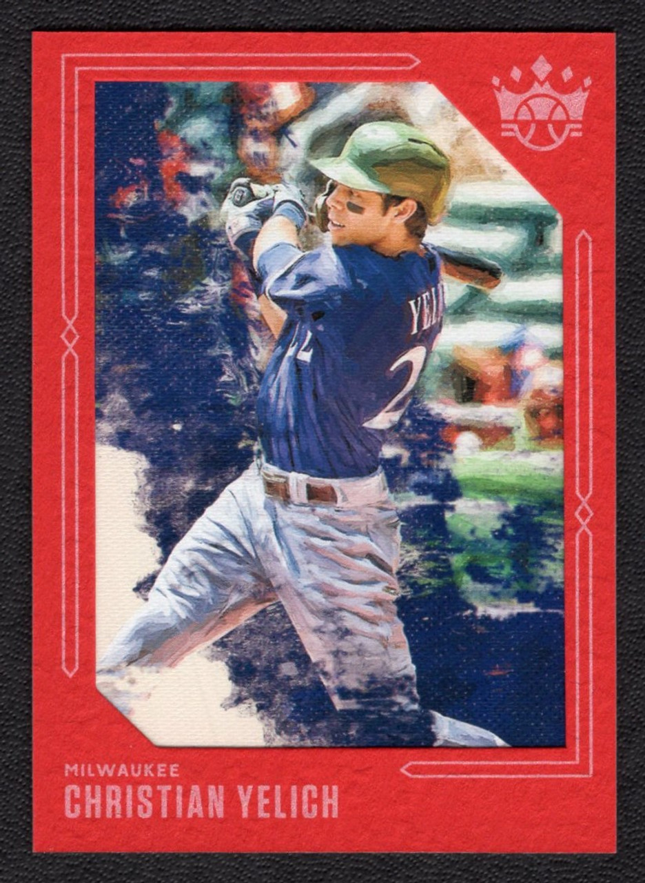 2020 Panini Diamond Kings #83 Christian Yelich Red Frame