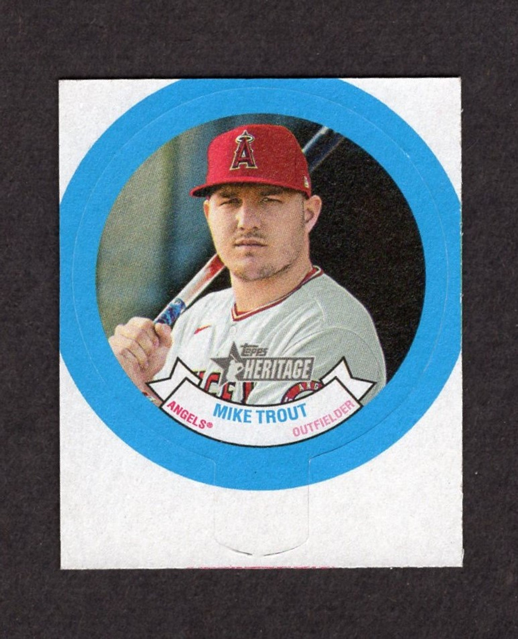 2022 Topps Heritage #1 Mike Trout Candy Lid