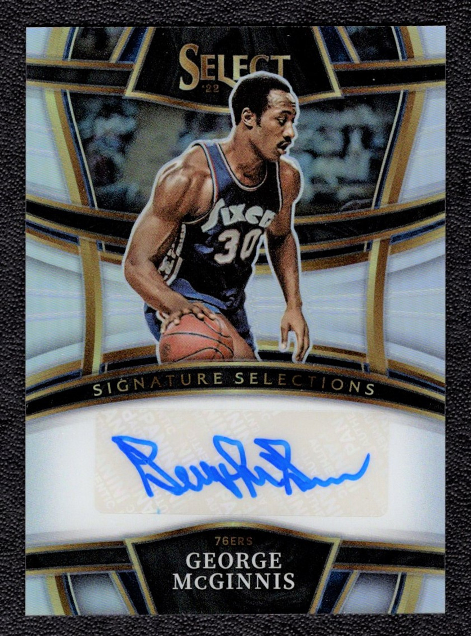 2022/23 Panini Select #SS-GMG George McGinnis Signature Selections Silver Prizm Autograph