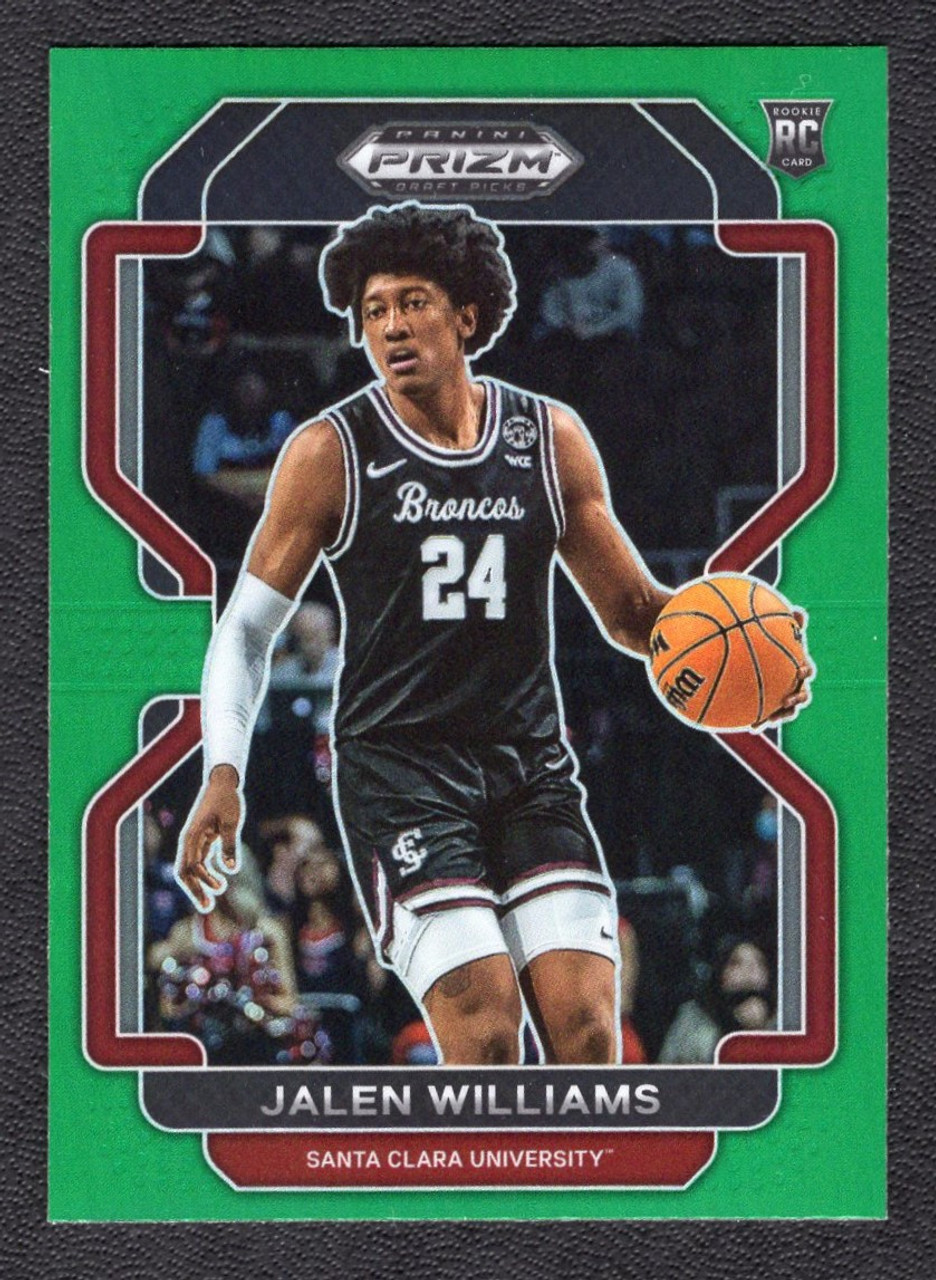 2022 Panini Prizm Draft Picks #84 Jalen Williams Green Prizm Rookie