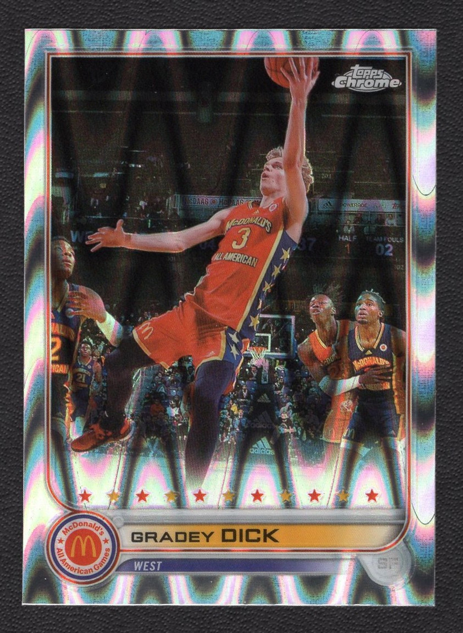 2022 Topps Chrome McDonald's All American #16 Gradey Dick Ray Wave Refractor  - The Baseball Card King