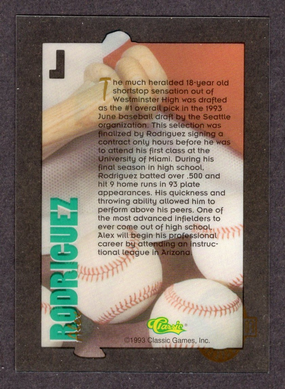 1993 Classic 4 Sport Alex Rodriguez Acetate 