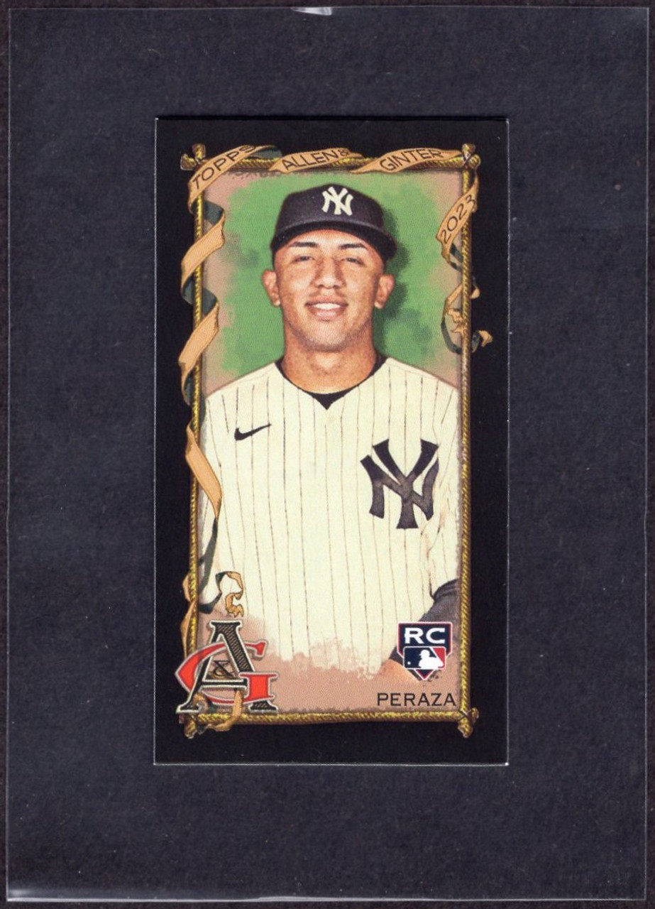 2023 Topps Allen & Ginter #183 Oswald Peraza Mini Black Border Rookie/RC