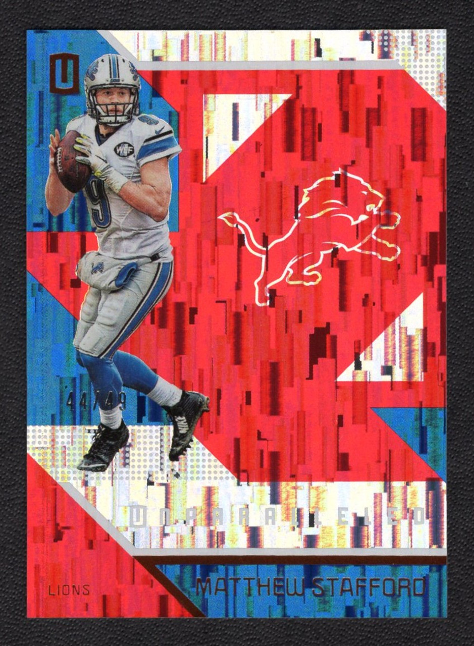 2016 Panini Unparalleled #58 Matthew Stafford Red Parallel 44/49