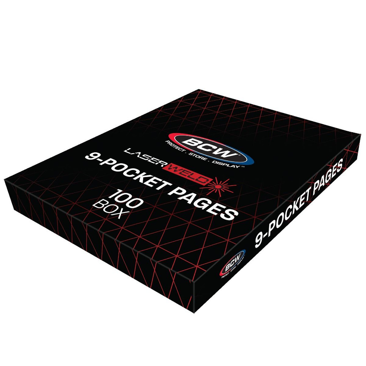 BCW LaserWeld 9-Pocket Pages 100ct Box / Case of 10