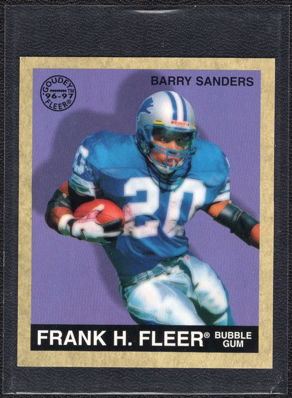 1997 Fleer Goudey #102 Barry Sanders Frank H. Fleer Bubble Gum Mini