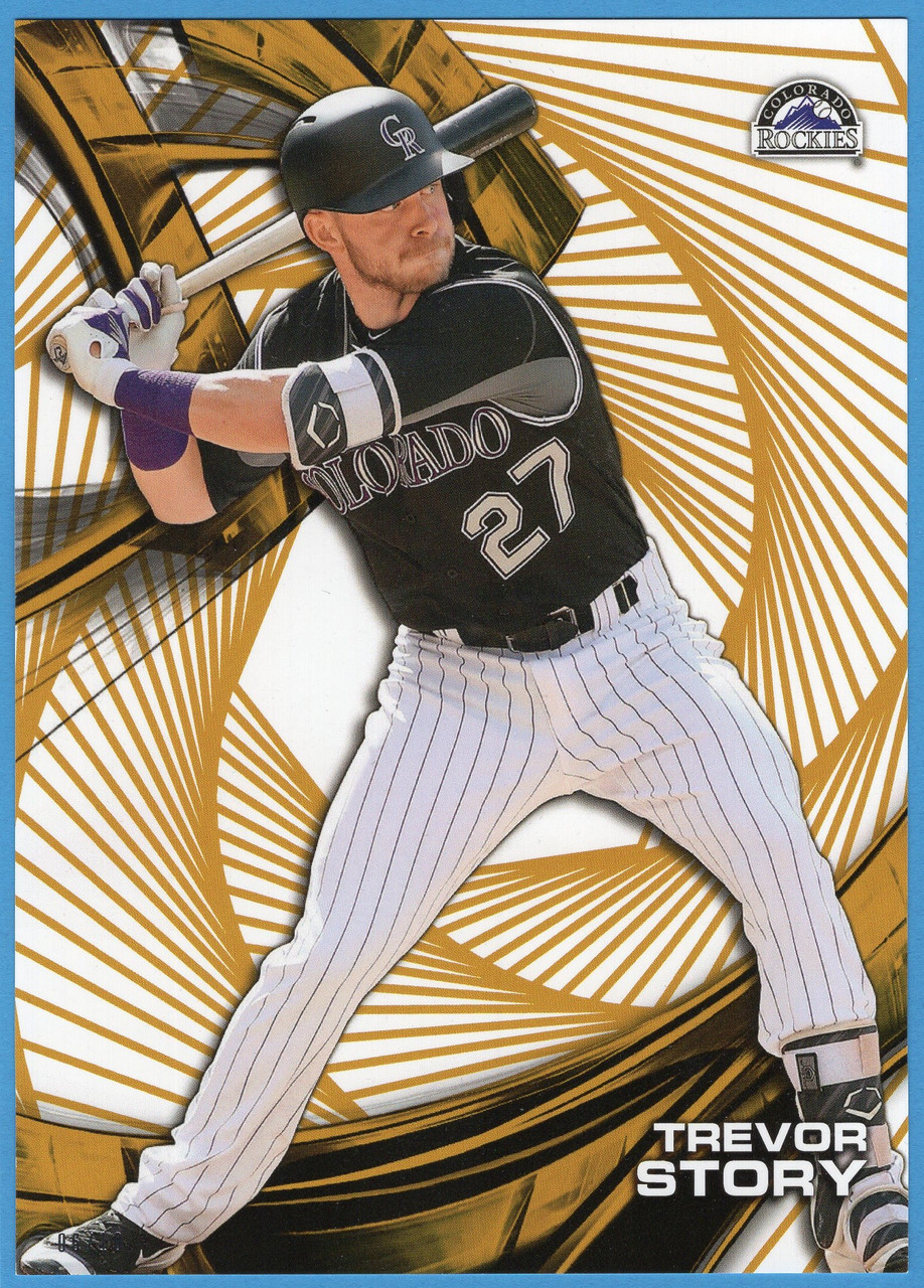 2016 Topps High Tek #HT-TS Trevor Story Pattern 1 Spiral Vortex 5x7 Gold 06/10