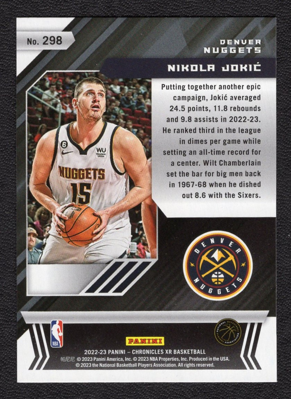 2022/23 Panini Chronicles #298 Nikola Jokic XR Pink Parallel