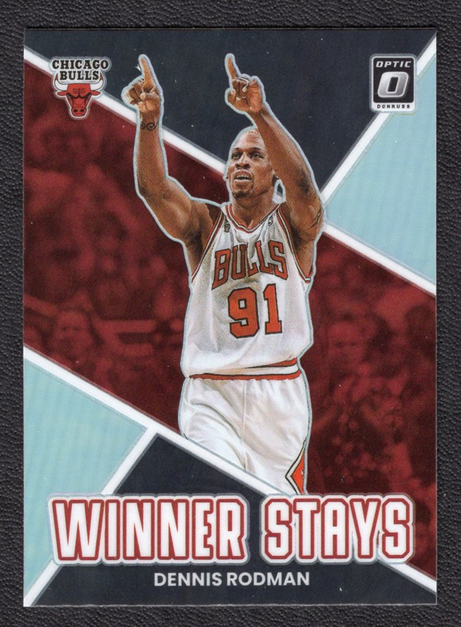 2022/23 Panini Donruss Optic #9 Dennis Rodman Winner Stays Silver Prizm