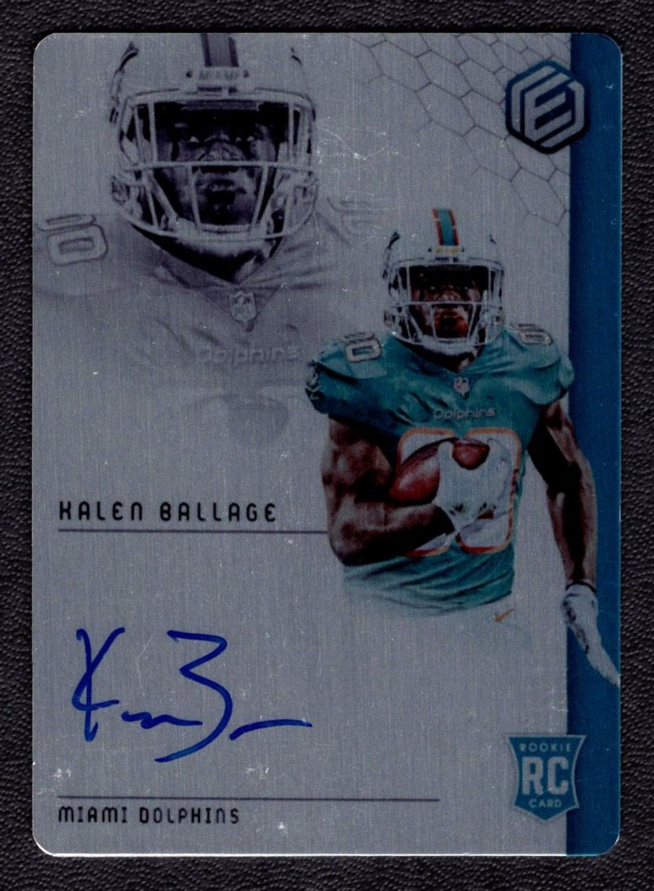 2018 Panini Elements #109 Kalen Ballage Steel Signatures Rookie Autograph 150/199