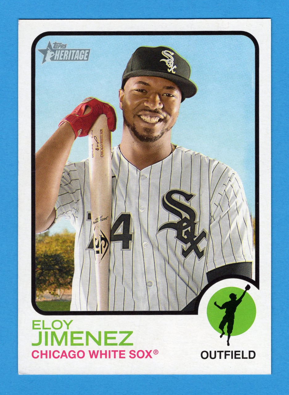 2022 Topps Heritage #OB-EJ Eloy Jimenez Oversized Base 1973 Topps (#2)