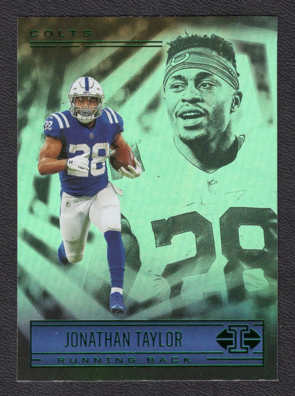 2021 Panini Illusions #9 Jonathan Taylor Green Foil Rookie/RC