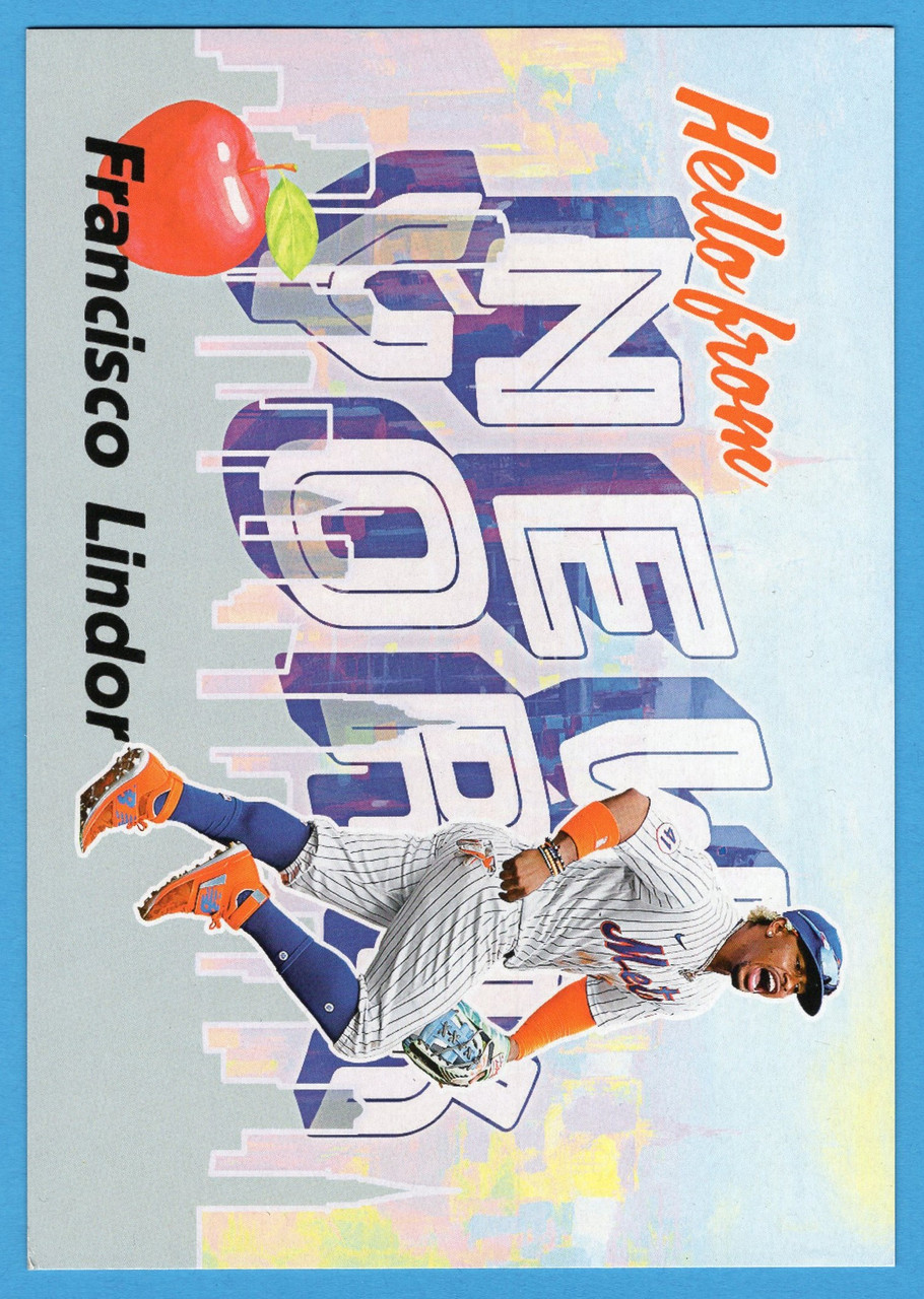 2022 Topps Archives #OPC-5 Francisco Lindor Oversized Topps Postcard