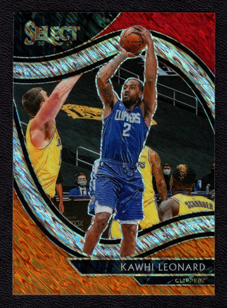 2020/21 Panini Select #208 Kawhi Leonard Courtside Tri-Color Prizm