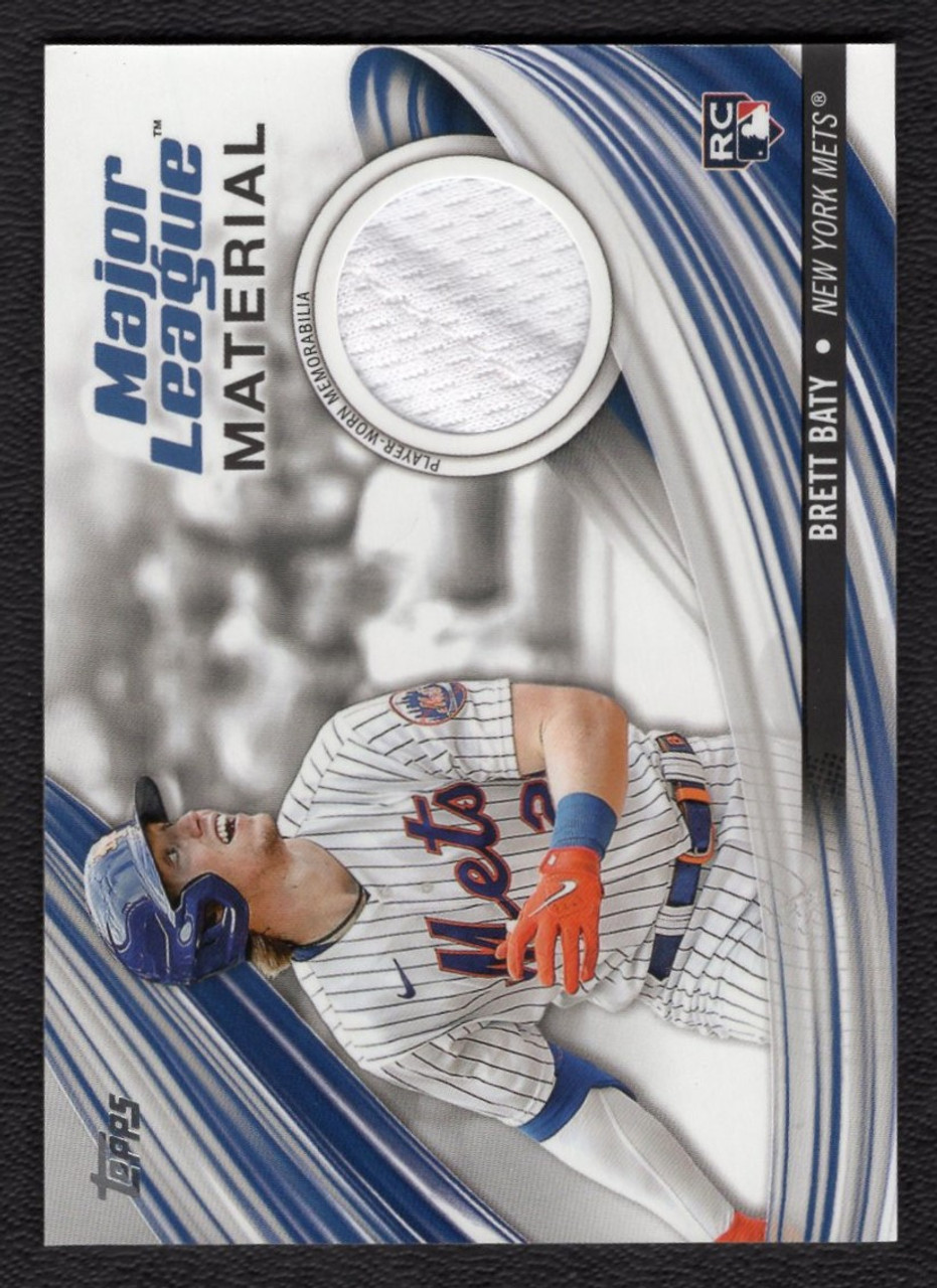 2023 Topps Series 2 #MLM-BBA Brett Baty Major League Material Rookie Jersey Relic