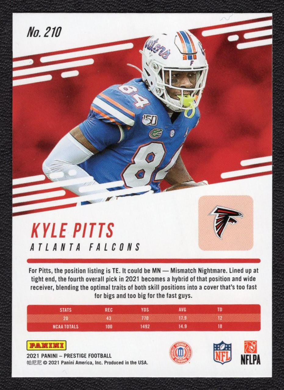 2021 Panini Prestige #210 Kyle Pitts Xtra Points Rookie/RC