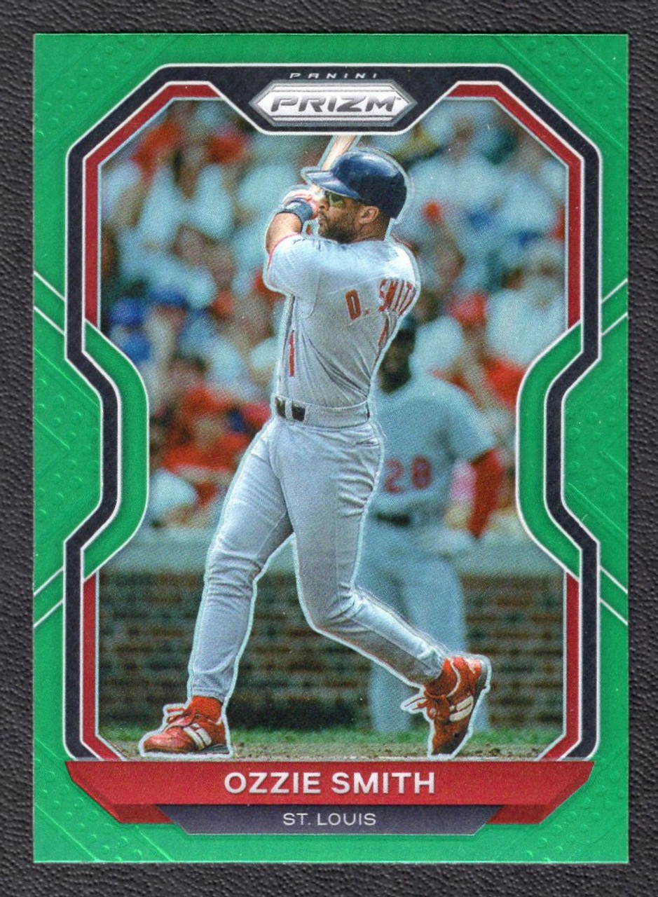 2021 Panini Prizm #79 Ozzie Smith Green Prizm