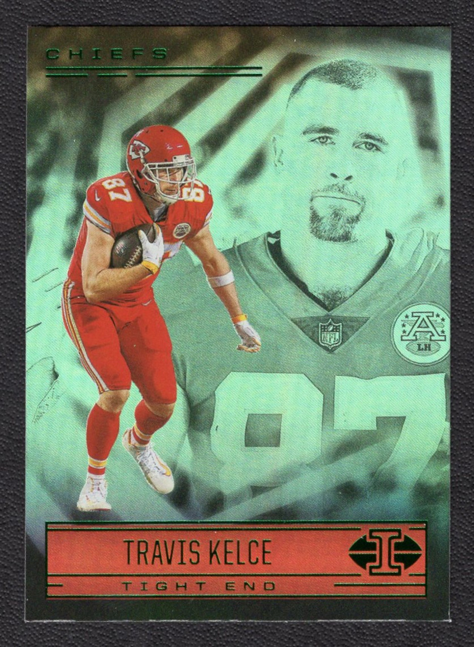 2021 Panini Illusions #25 Travis Kelce Green Foil