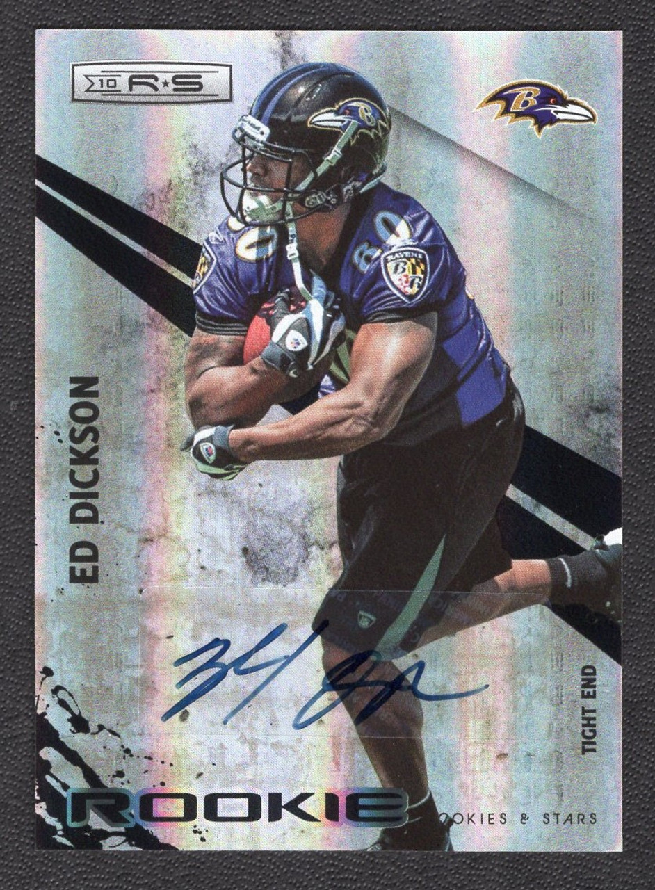 2010 Panini Rookies & Stars #193 Ed Dickson Rookie Autograph 028/299