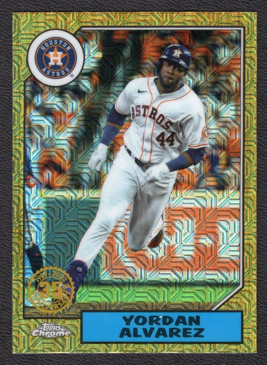 2022 Topps #T87C2-99 Yordan Alvarez Silver Pack Chrome Refractor