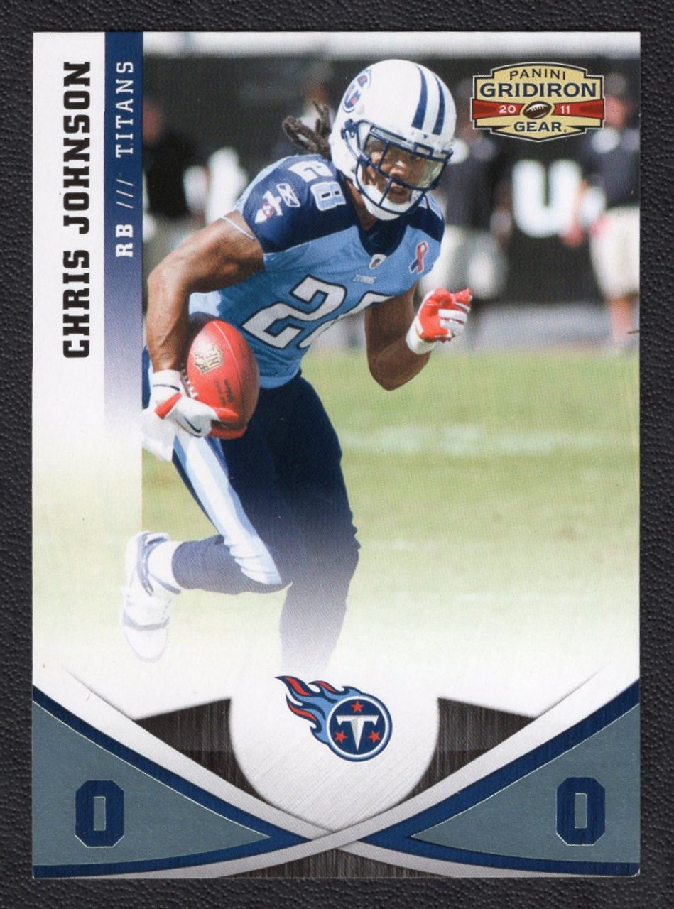 2011 Panini Gridiron Gear #51 Chris Johnson O's Platinum Parallel 23/25