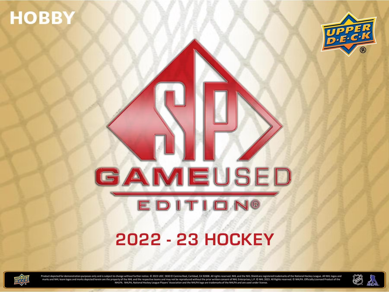 2022/23 Upper Deck SP Game Used Hockey Hobby Box