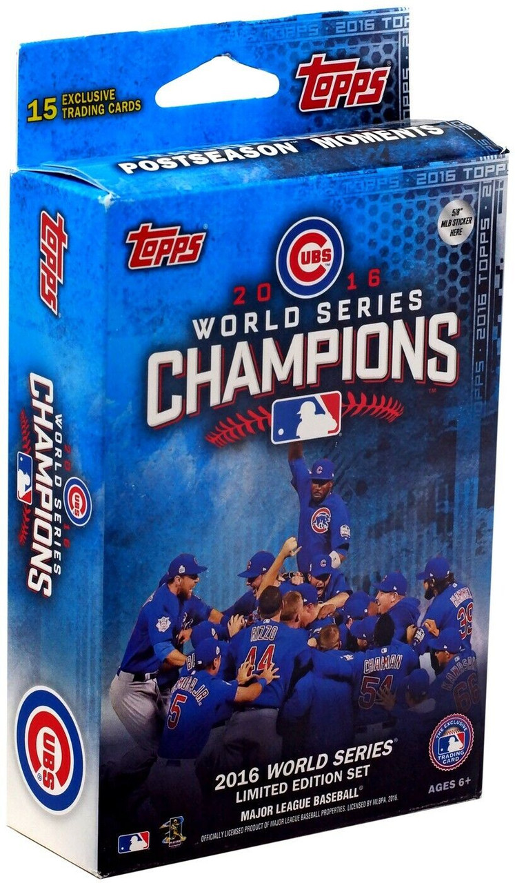 2016 Topps World Series Champions Chicago Cubs Hanger Box