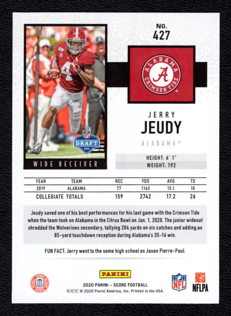 2020 Panini Score #427 Jerry Jeudy Rookie/RC