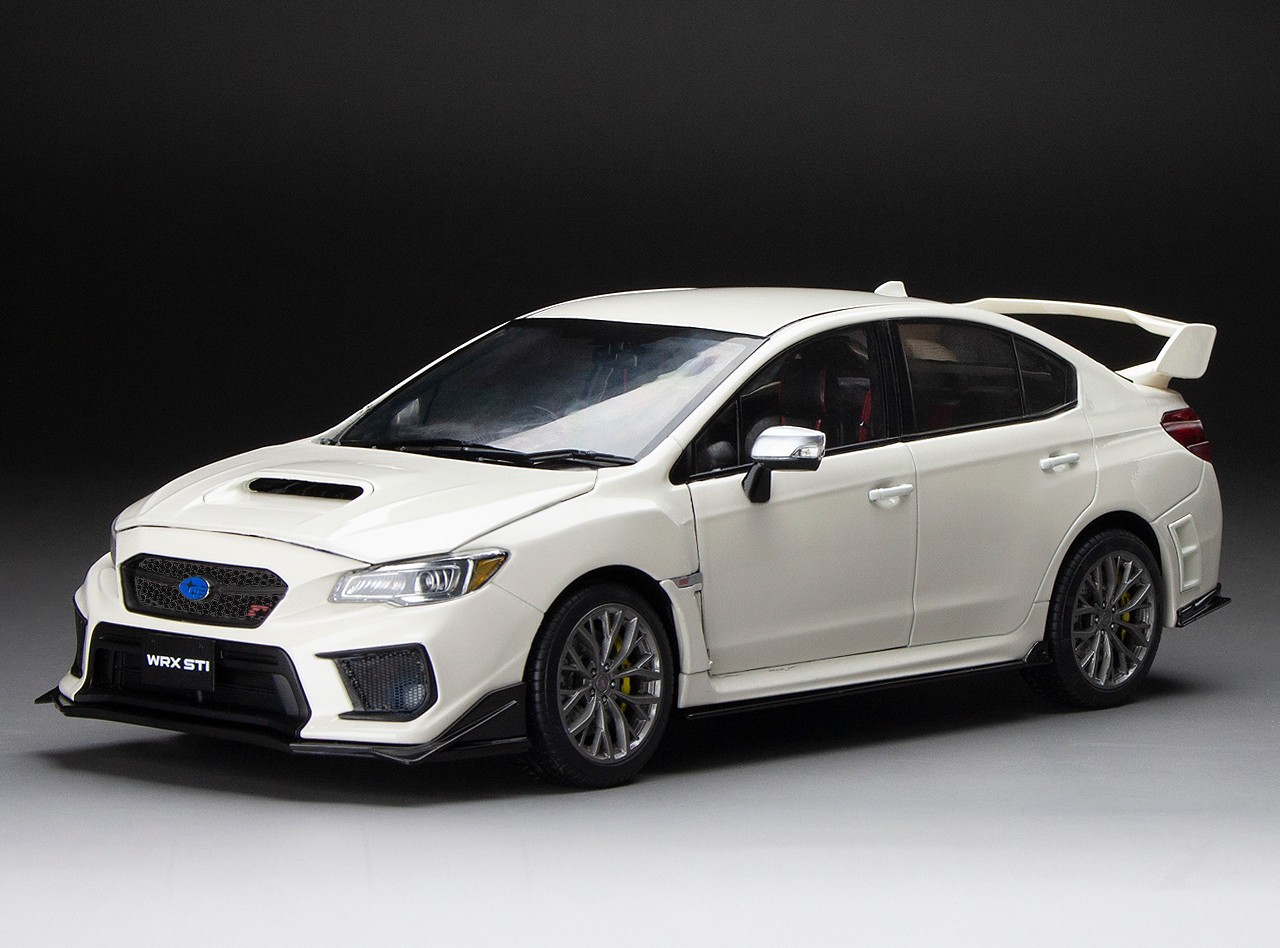 2018 Subaru WRX STi - Crystal White Pearl - 1:18 Diecast Model by Sun Star