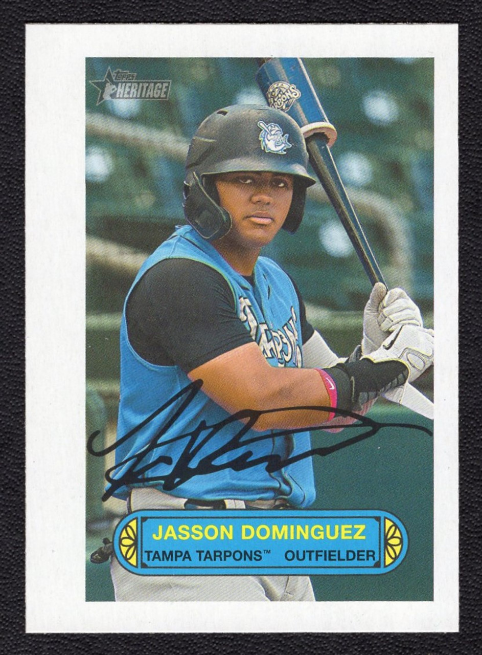 2022 Topps Heritage Minor League #73PU-16 Jasson Dominguez 1973 Topps Pin-Up (#2)