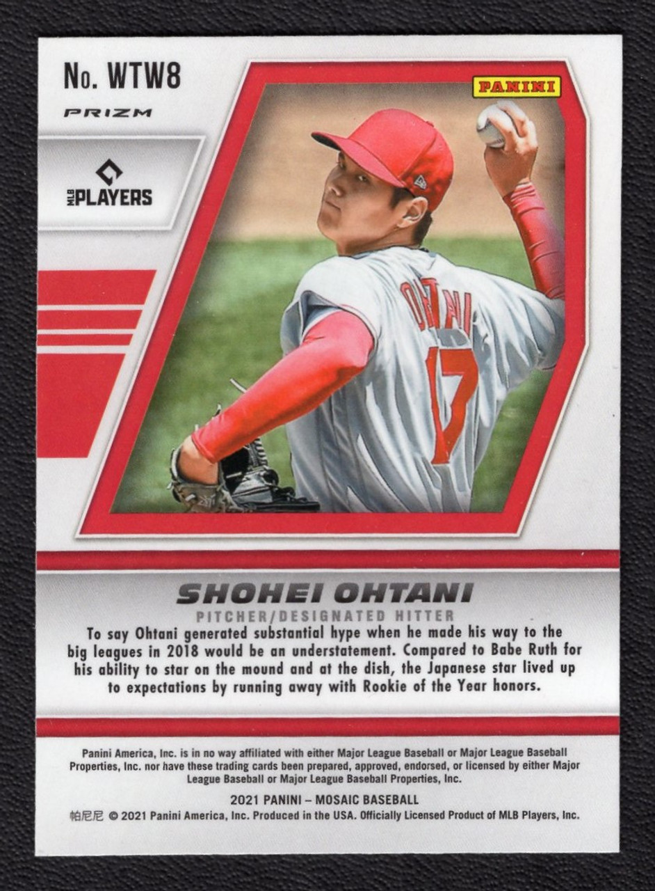 2021 Panini Mosaic #WTW-8 Shohei Ohtani Will To Win Silver Prizm