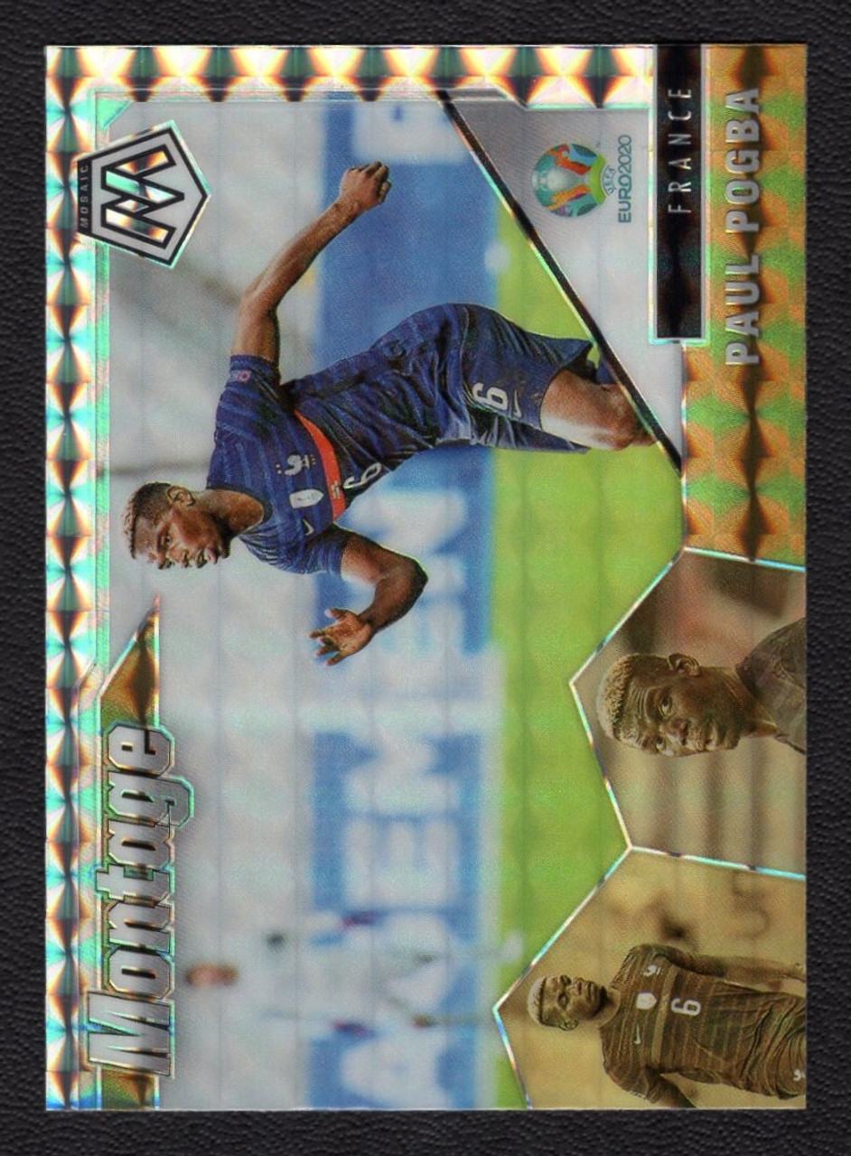 2021 Panini Mosaic UEFA EURO 2020 #8 Paul Pogba Montage Silver Prizm