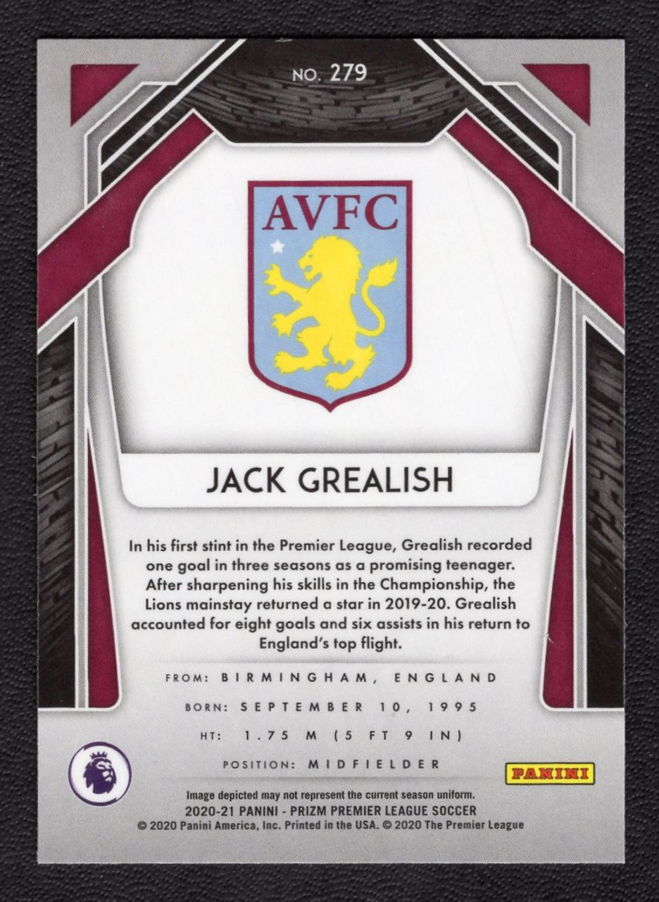 2020-21 Panini Prizm Premier league #279 Jack Grealish