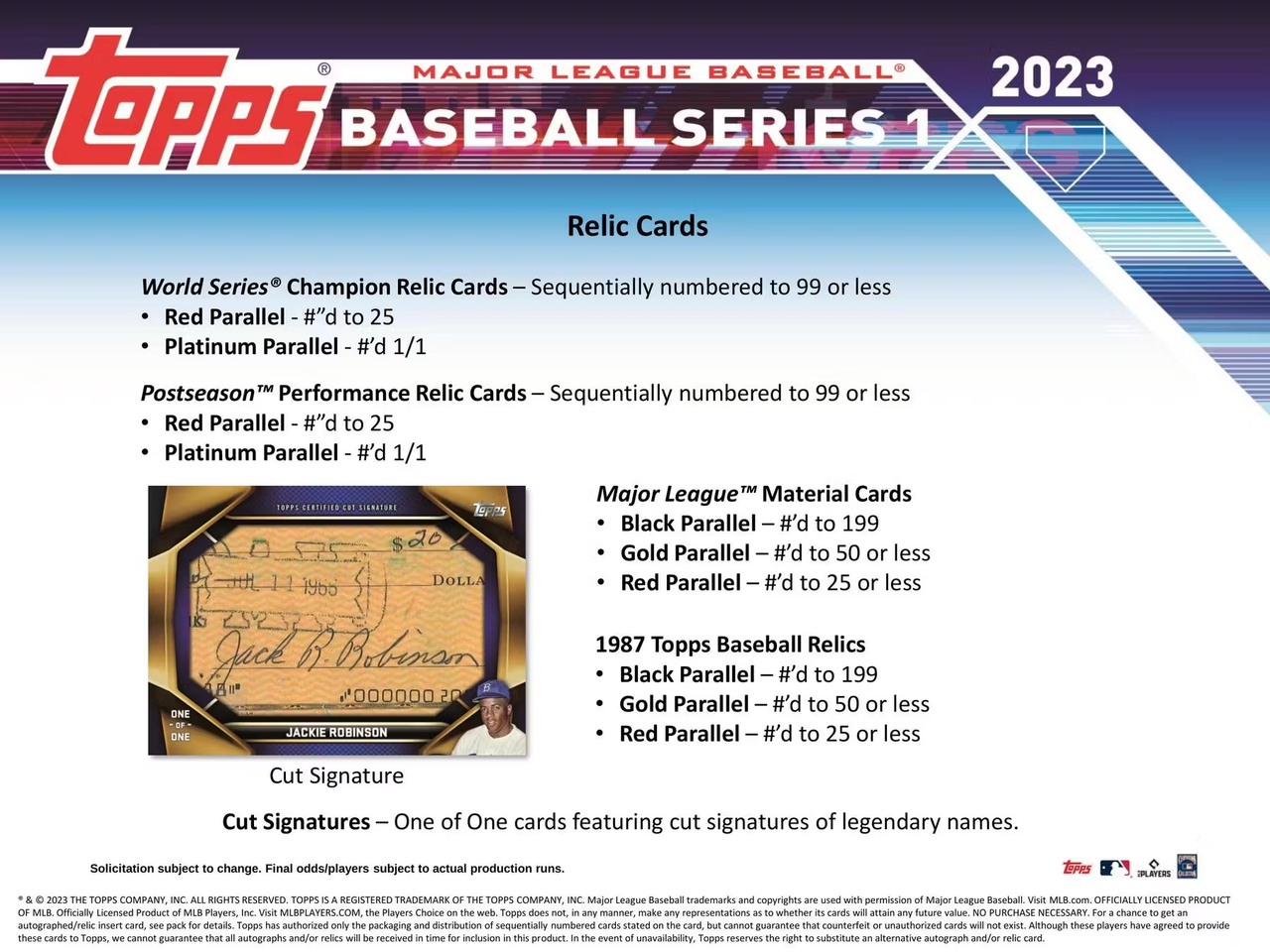 2023 Topps Series 1 Baseball Retail Box