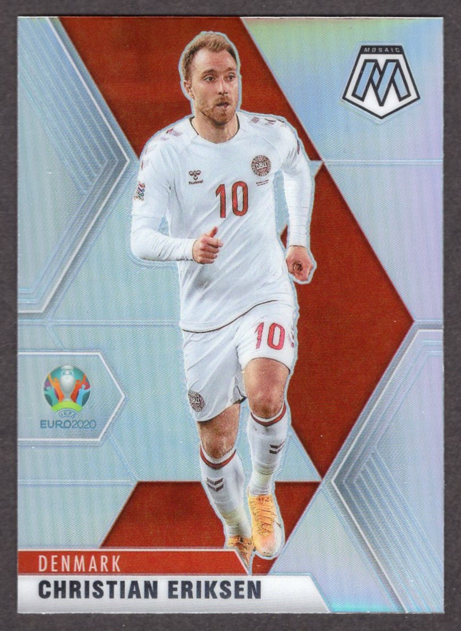 2021 Panini Mosaic UEFA World Cup 2020 #40 Christian Eriksen Silver Prizm