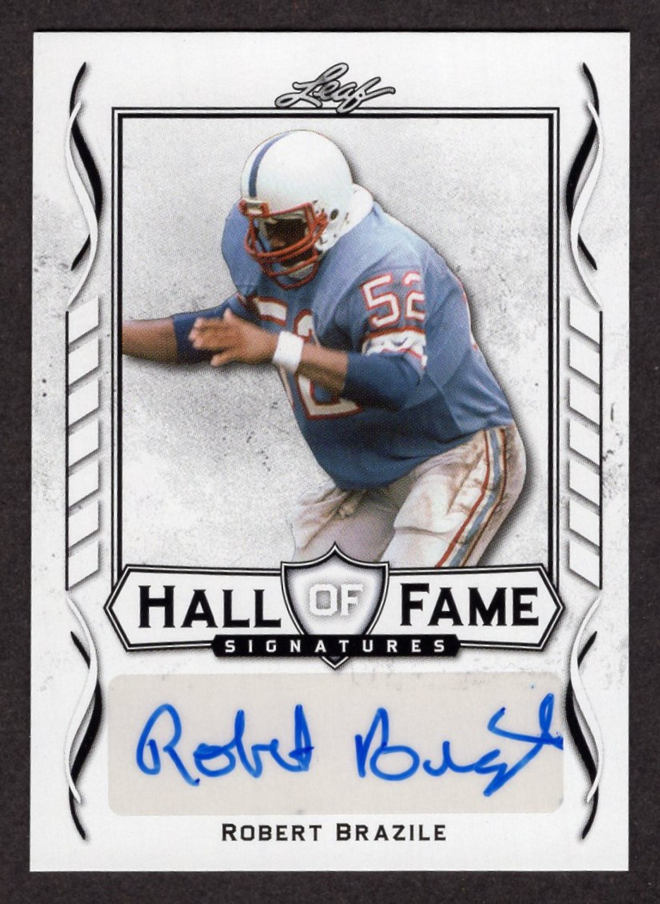 2021 Leaf #HOF-RBI Robert Brazile Hall Of Fame Signatures Autograph (2)