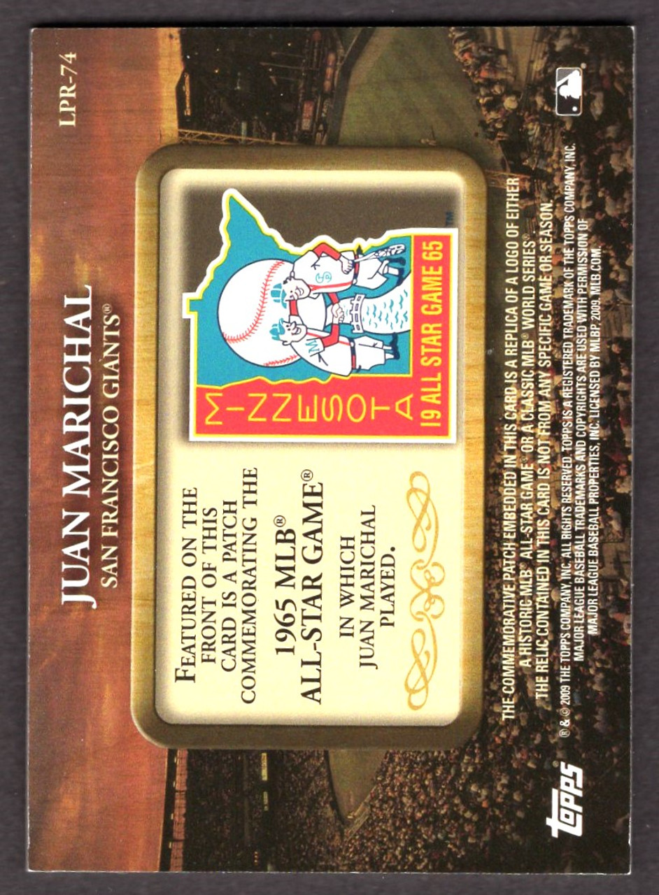 2009 Topps #LPR-74 Juan Marichal 1965 All Star Game Commemorative Patch