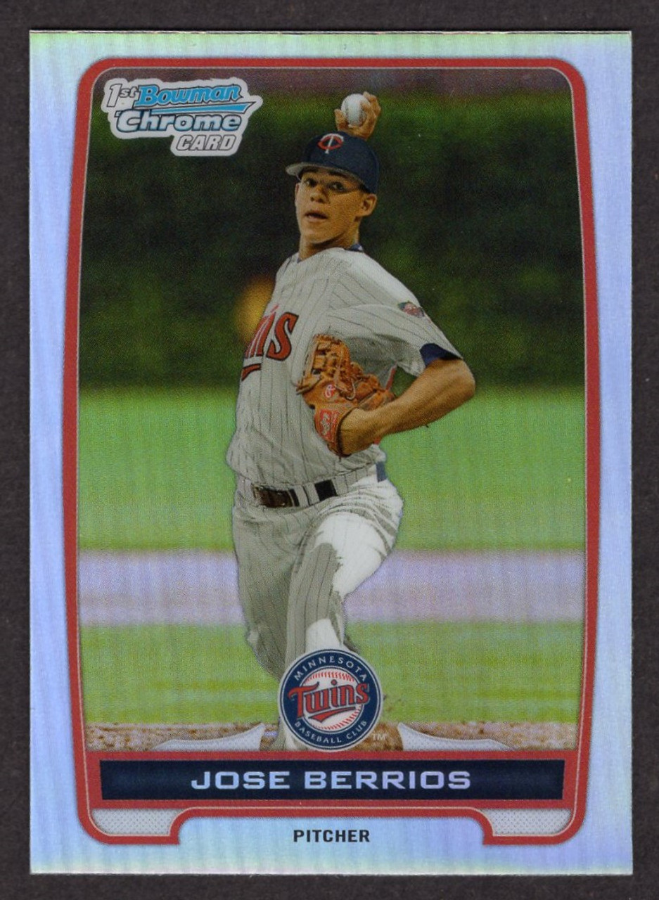 2012 Bowman Draft #BDPP-16 Jose Berrios 1st Chrome Refractor 