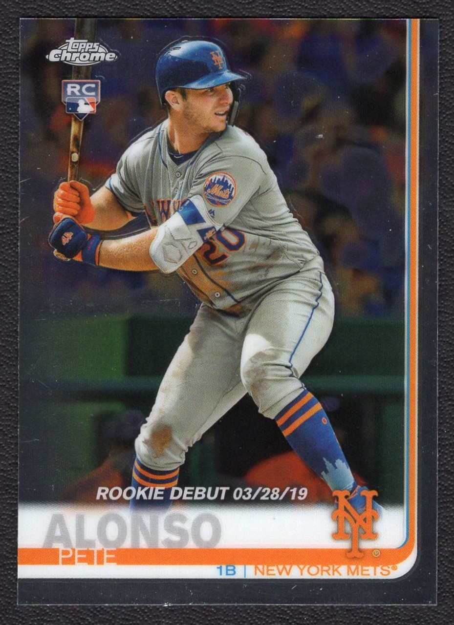 2019 Topps Chrome #52 Pete Alonso Rookie Debut