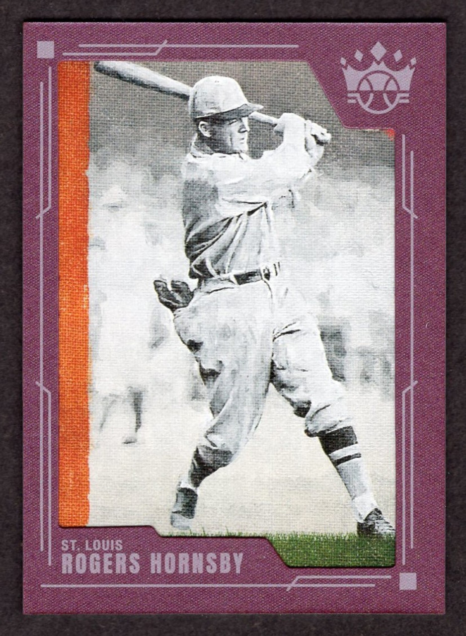 2022 Panini Diamond Kings #109 Rogers Hornsby Plum Frame