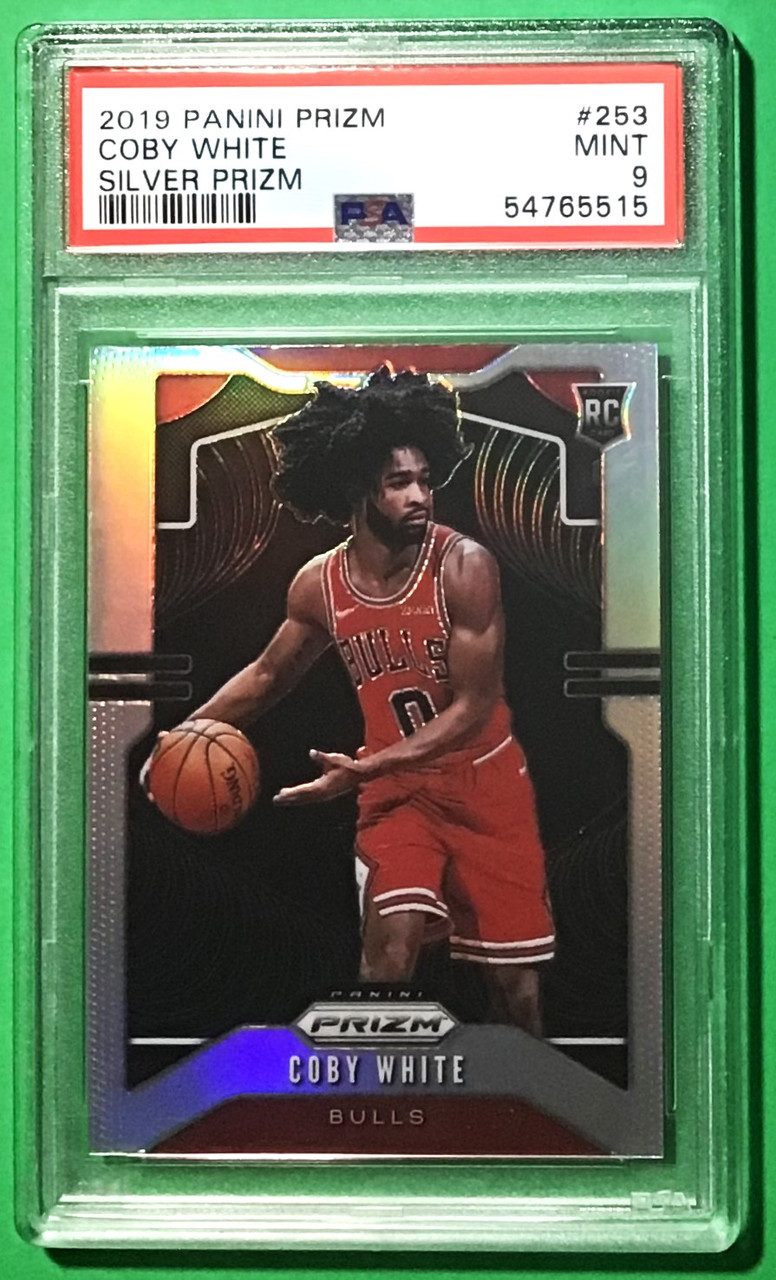 2019/20 Panini Prizm #253 Coby White Silver Prizm Rookie/RC PSA 9