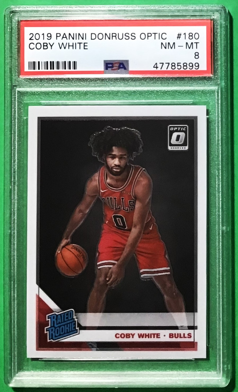 2019/20 Panini Donruss Optic #180 Coby White Rated Rookie PSA 8
