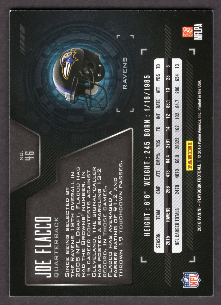 2016 Panini Playbook #46 Joe Flacco 026/199